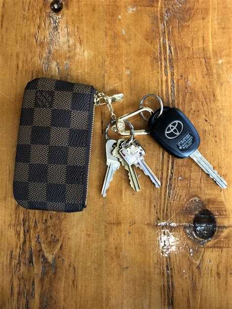 louis vuitton car key case|louis vuitton keychain wallet.